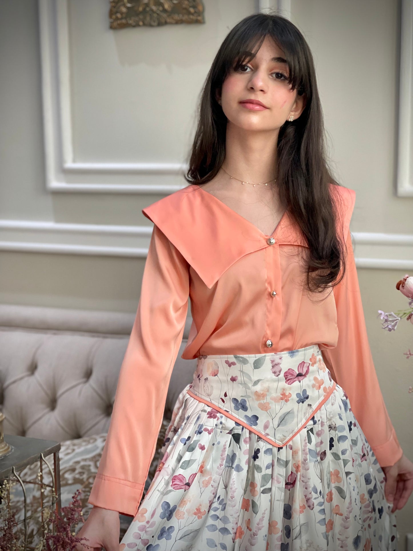 قميص وتنوره من الحرير104