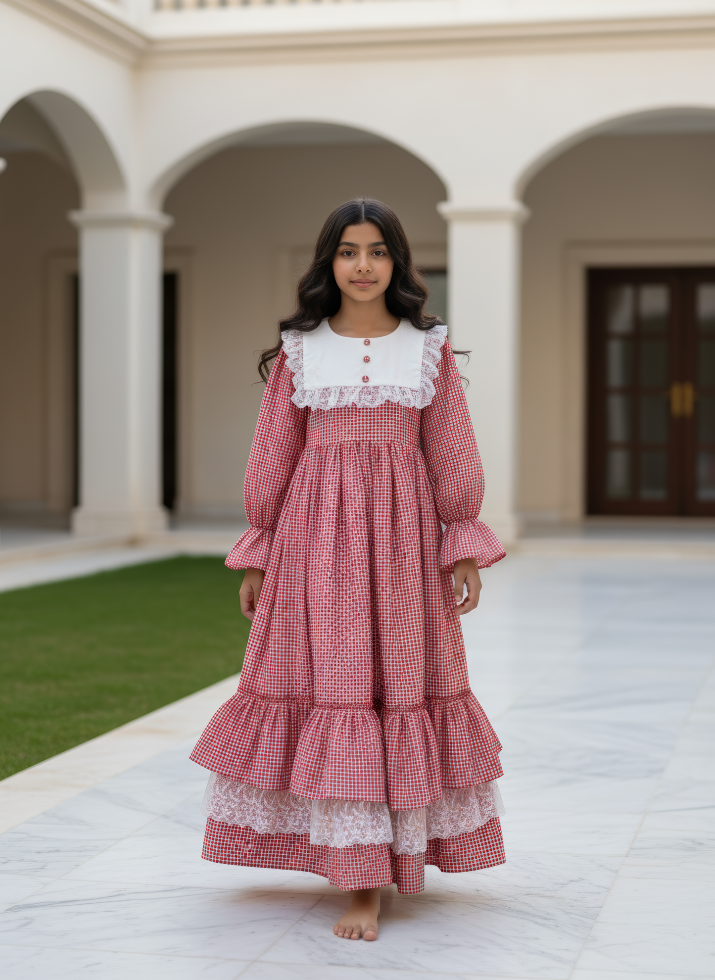 فستان كروهات مع دانتيل