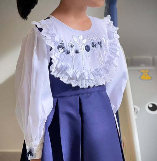 يونيفورم مريول تطريز  اذا حابه الموديل قصير تحطين ملاحظه