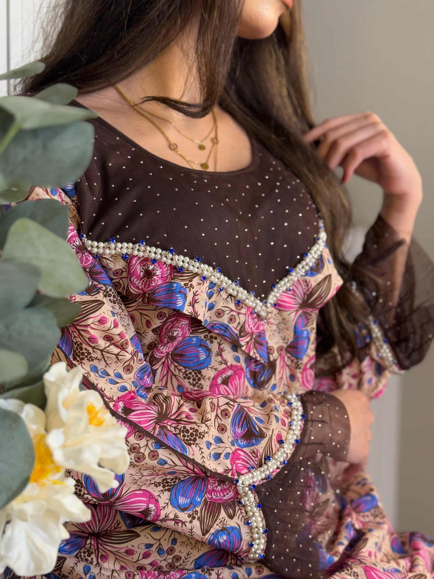 جلابية قطن دجتل مع تور ريمبو وشك