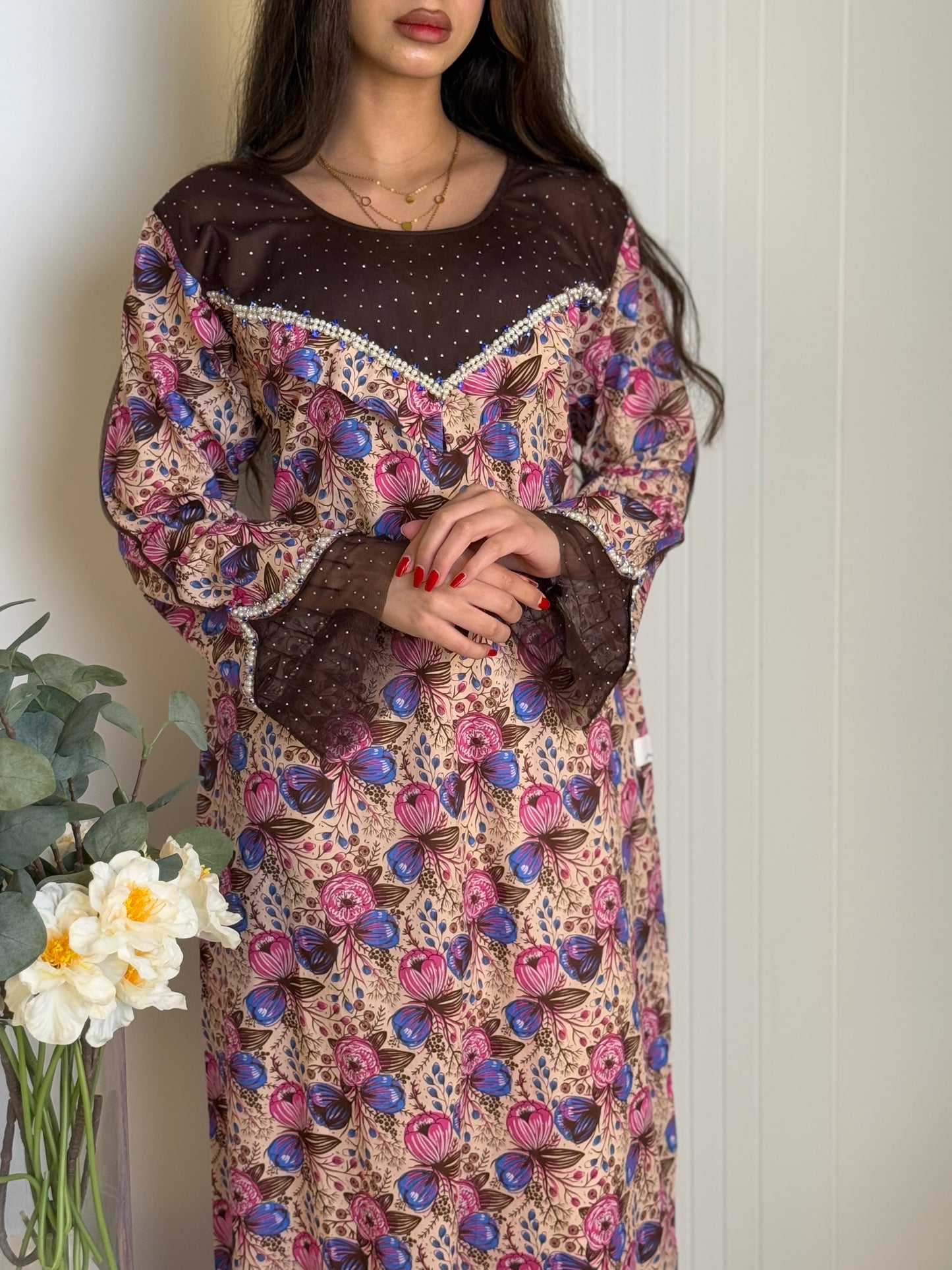 جلابية قطن دجتل مع تور ريمبو وشك