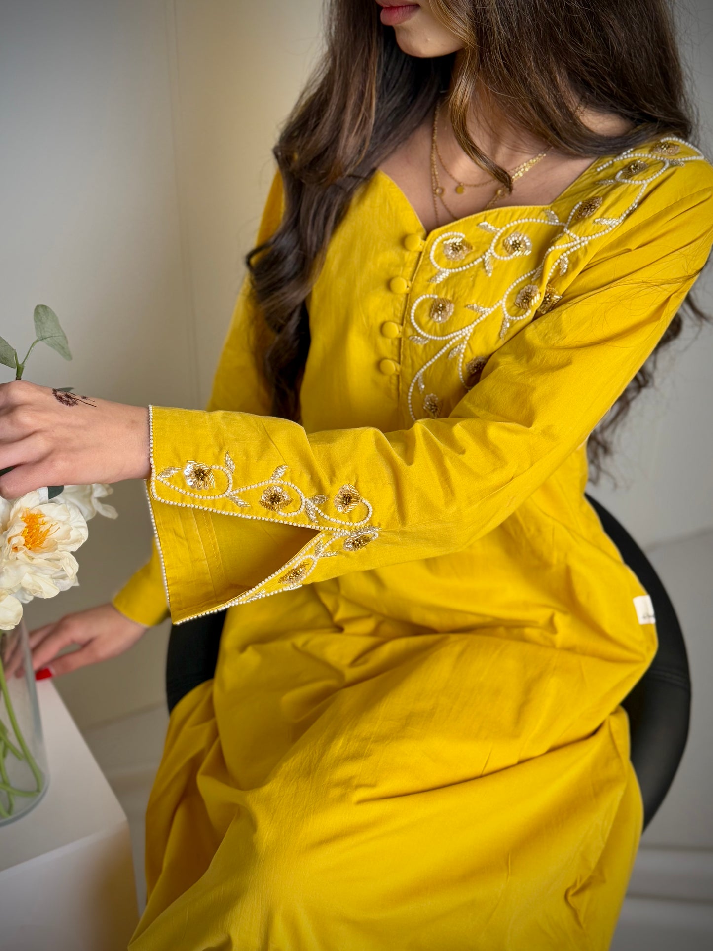 جلابية قطن ساده  شك