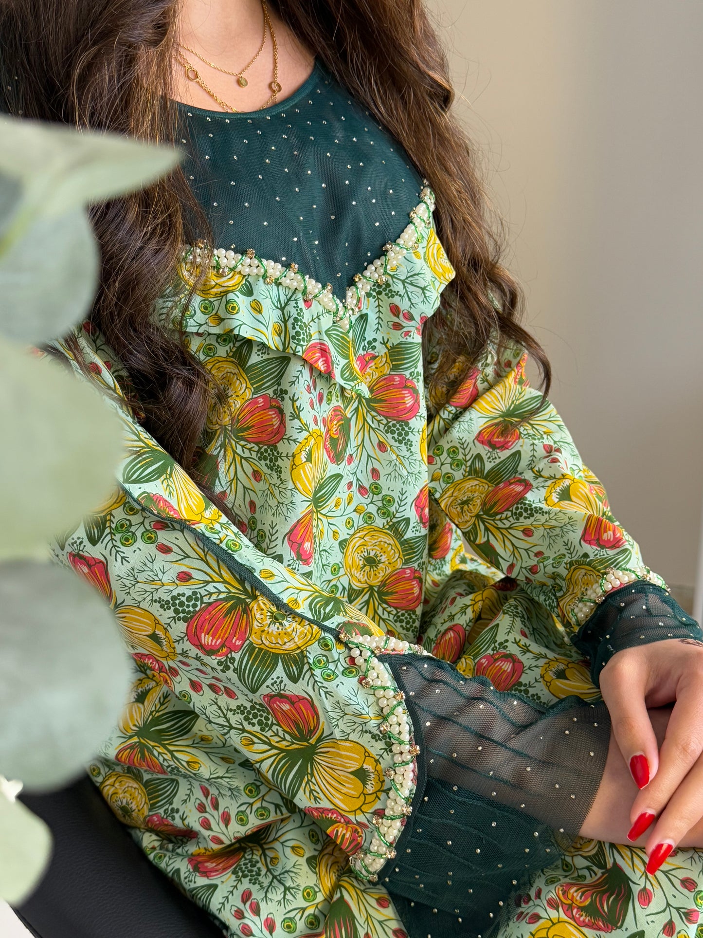 جلابية قطن دجتل مع تور ريمبو وشك