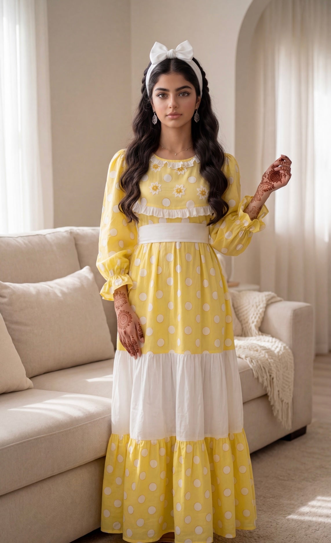 قطن مع تطريز وشك