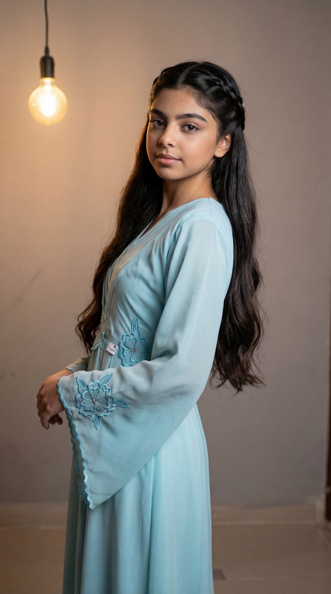 فستان من الالماس  تطريز بارز