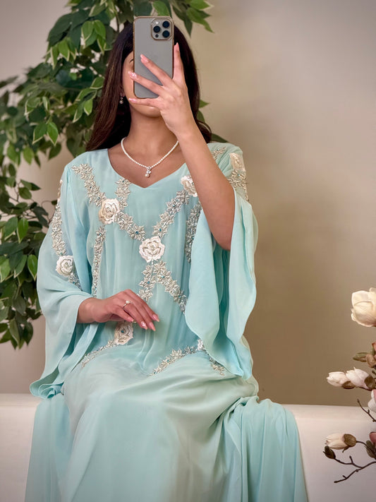 شيفون  شغل شك مع تطريز