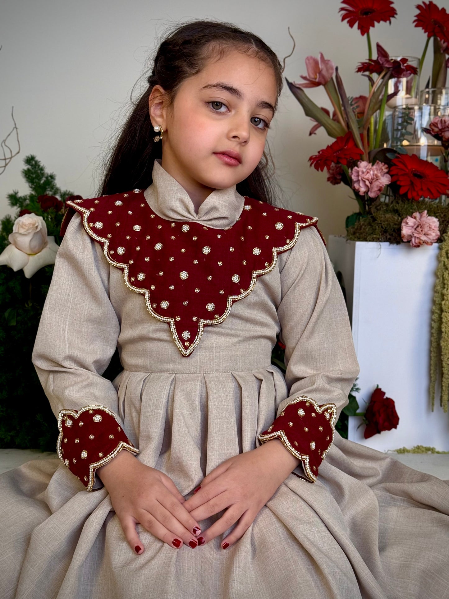 فستان من النن مع شك