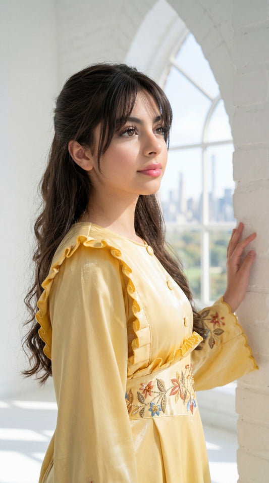 فستان تطريز