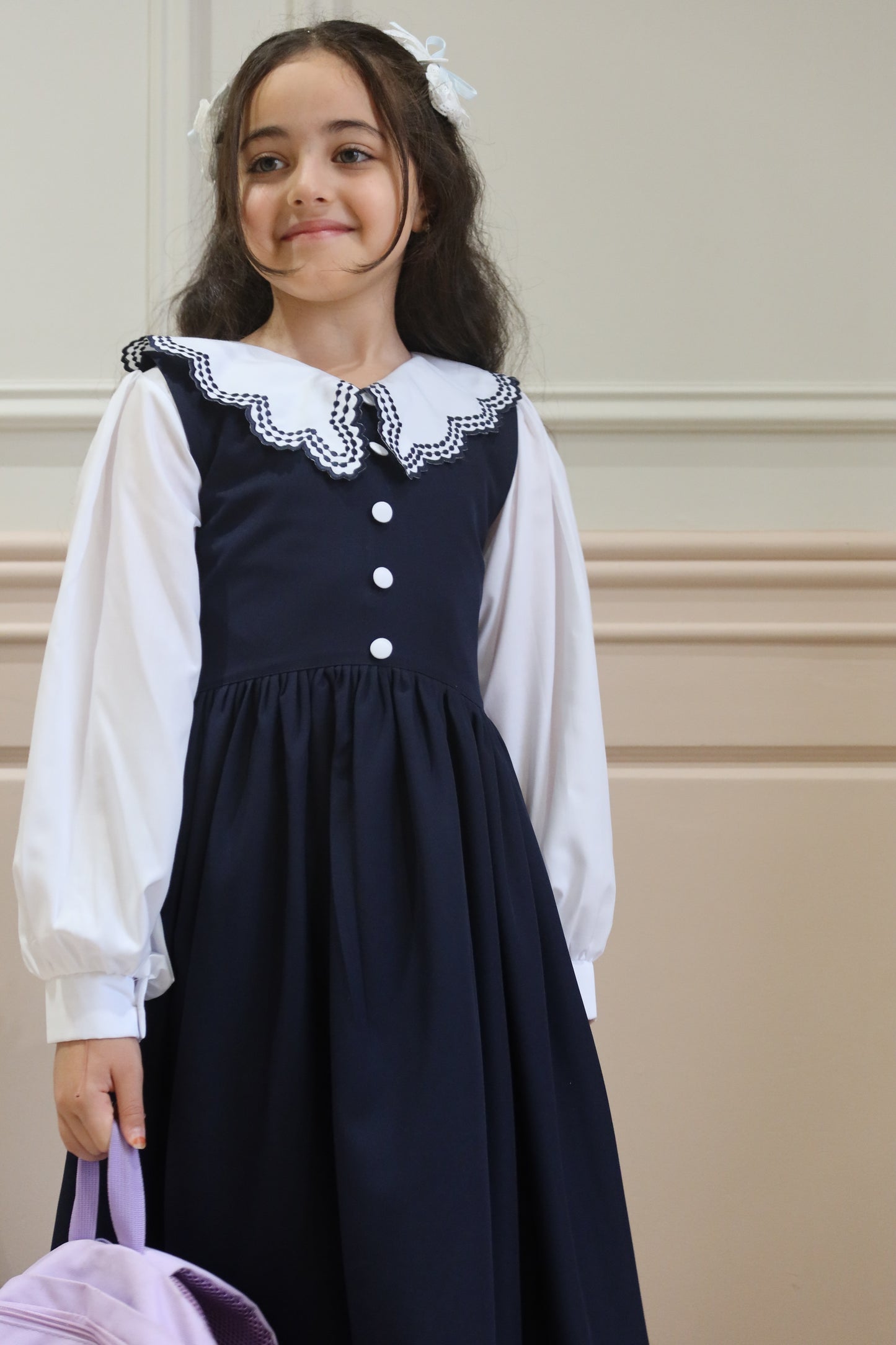 يونيفورم مريول  مدرسة اذا حابه الموديل قصير تحطين ملاحظه