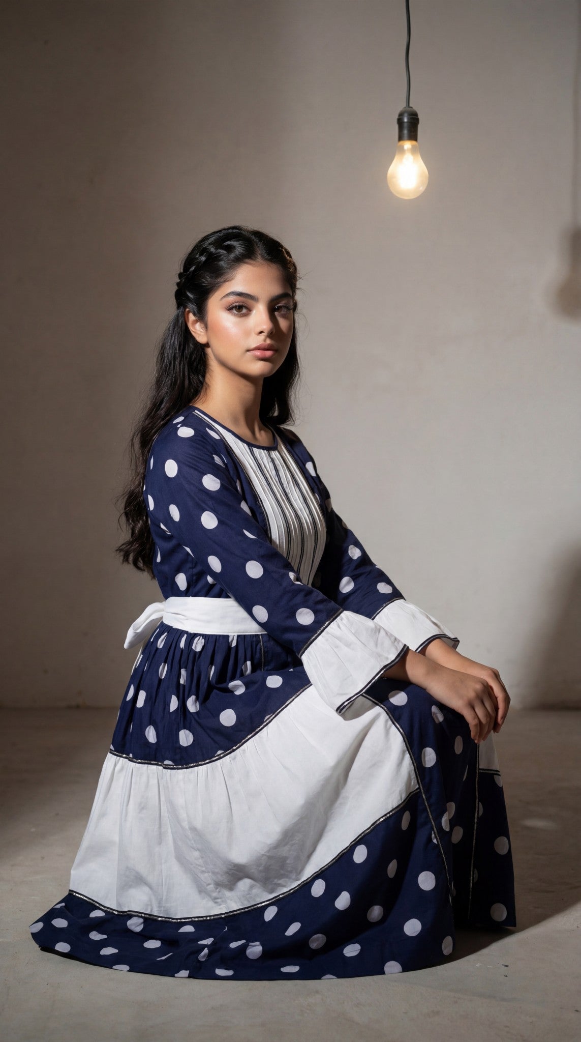 فستان بوتيله مع تلي