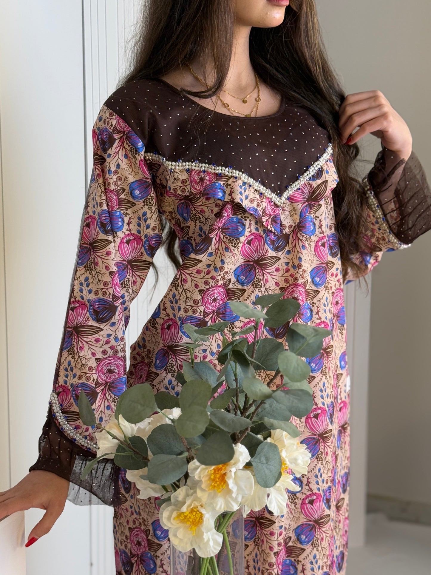 جلابية قطن دجتل مع تور ريمبو وشك