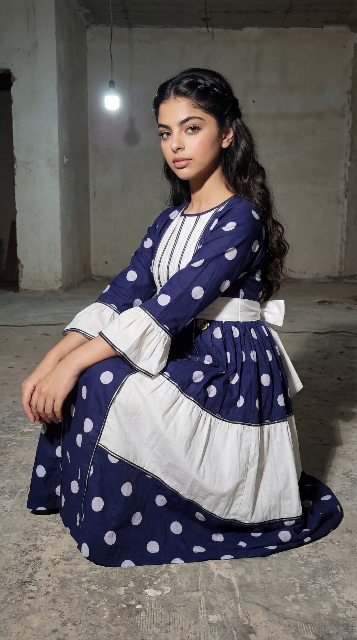 فستان بوتيله مع تلي