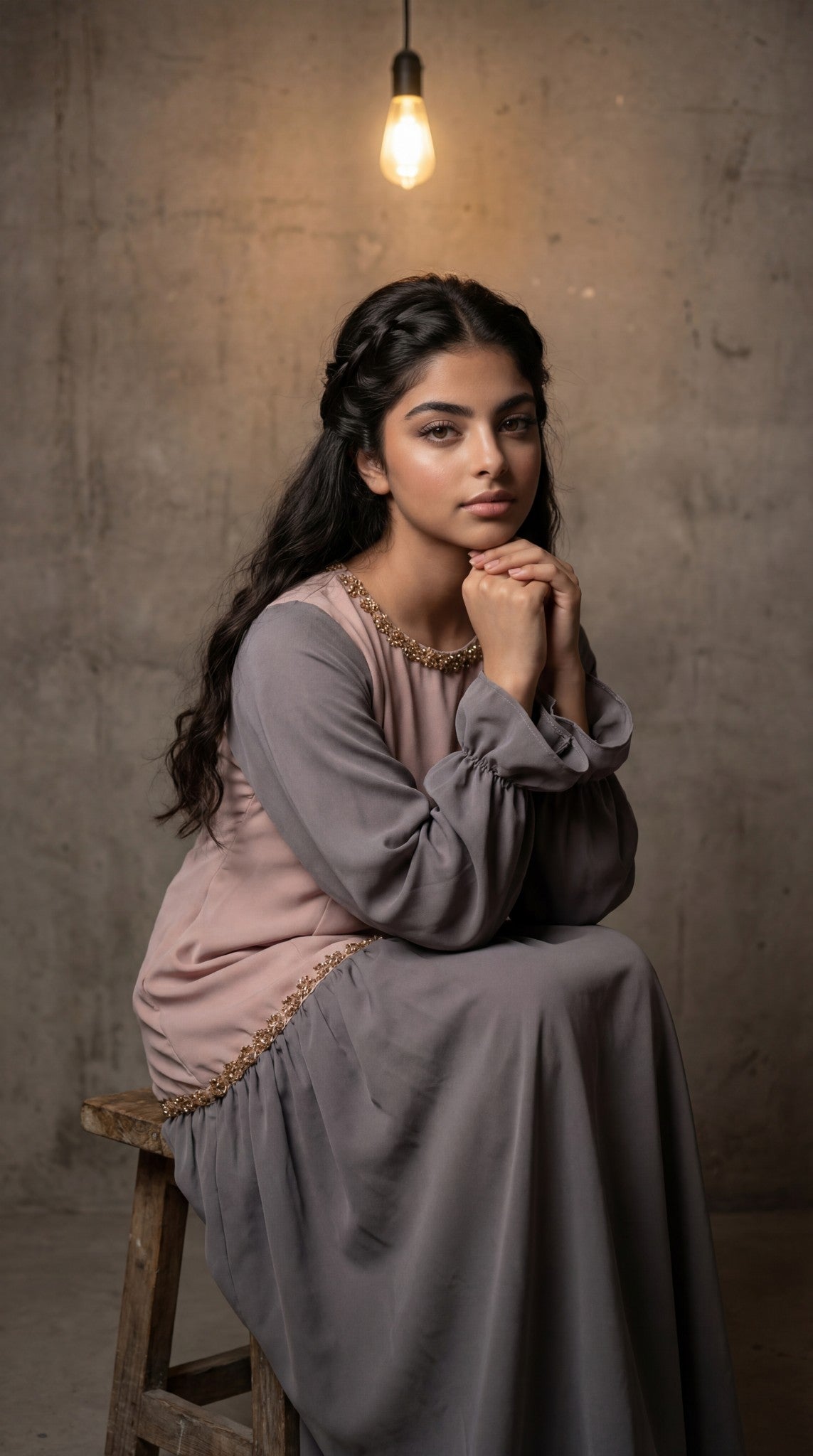 فستان  حرير الماس    دمج  لونين مع باينات شك