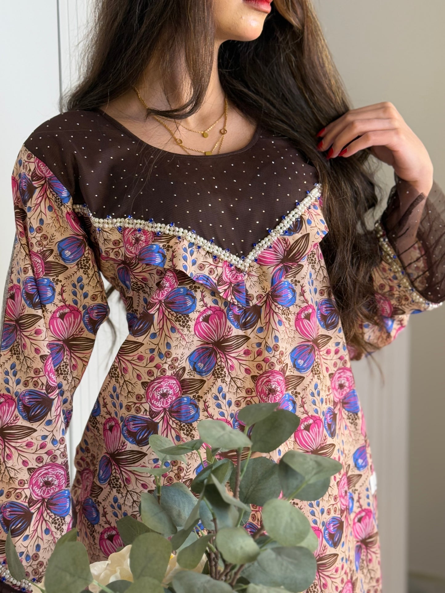 جلابية قطن دجتل مع تور ريمبو وشك