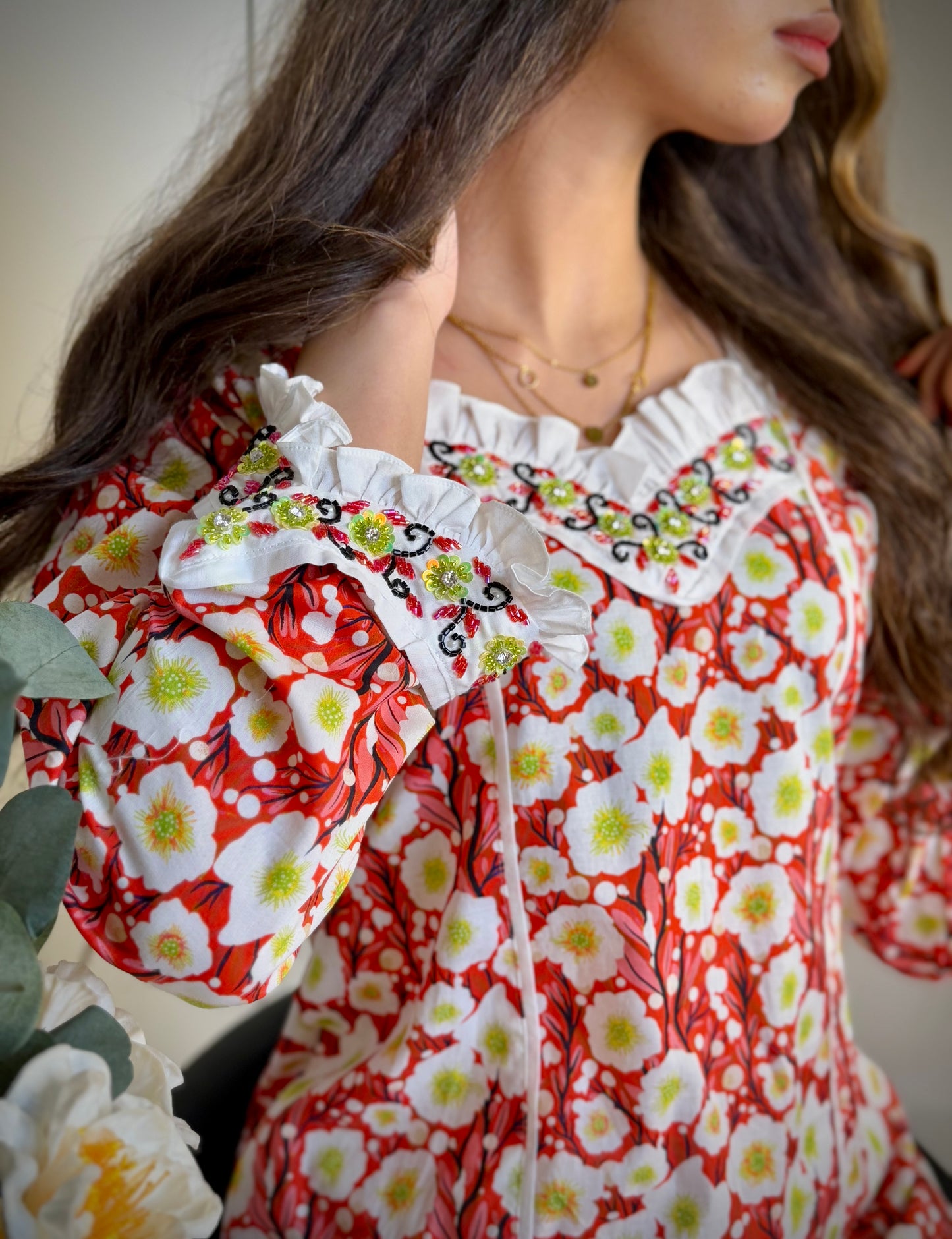 جلابية قطن دجتل مع شك