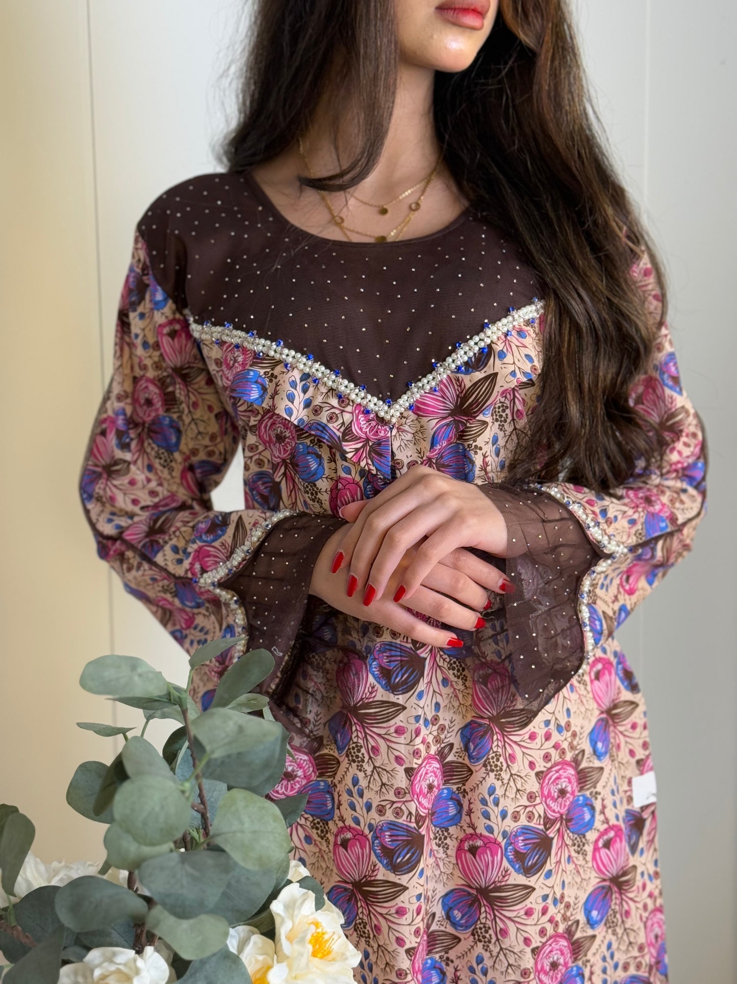 جلابية قطن دجتل مع تور ريمبو وشك