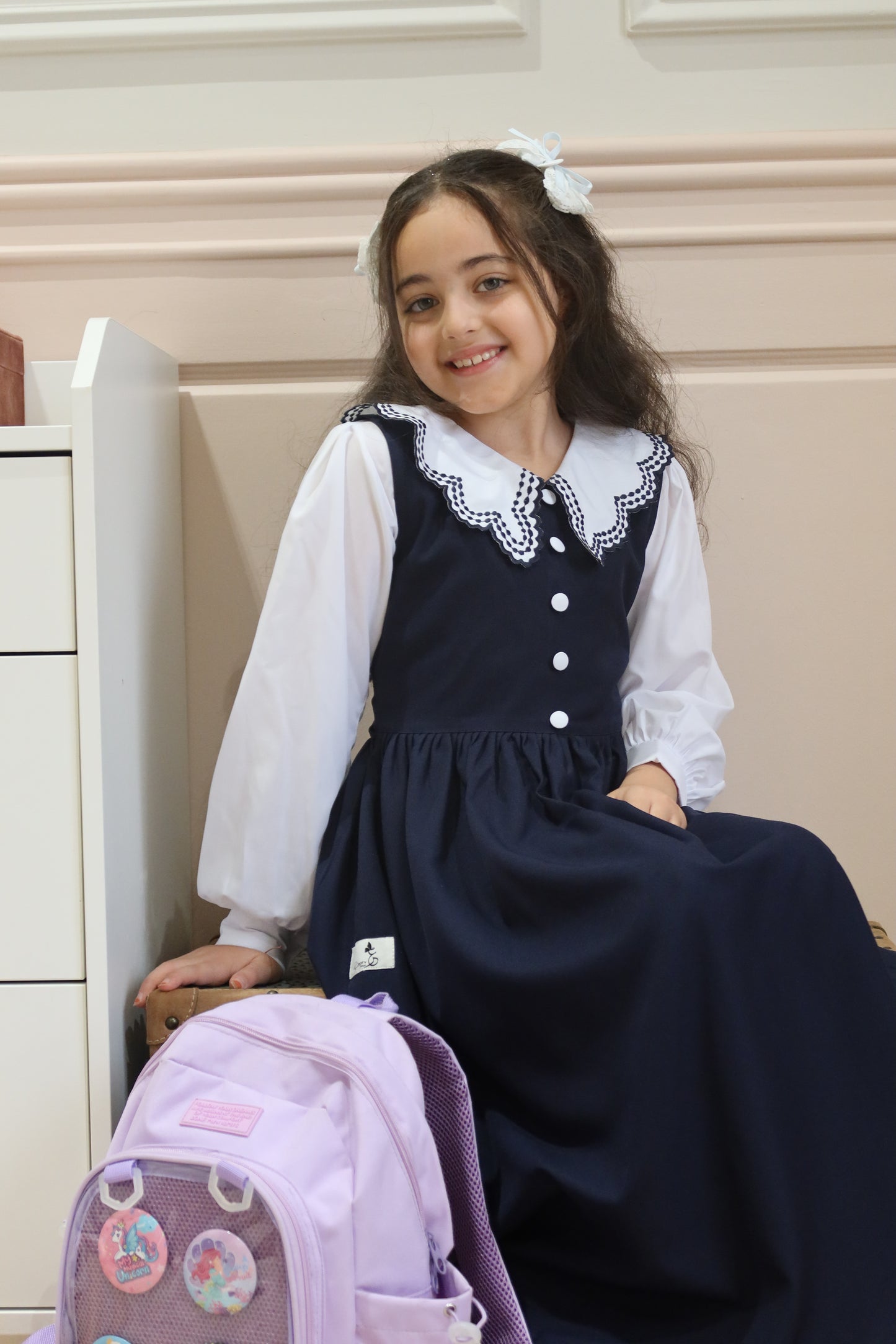 يونيفورم مريول  مدرسة اذا حابه الموديل قصير تحطين ملاحظه