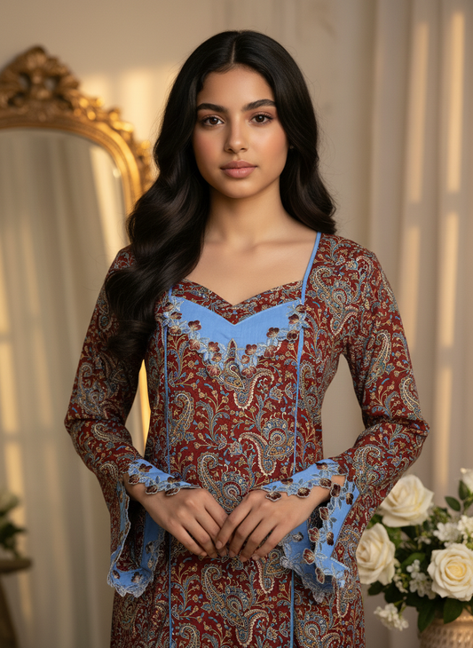 جلابيه مع تطريز