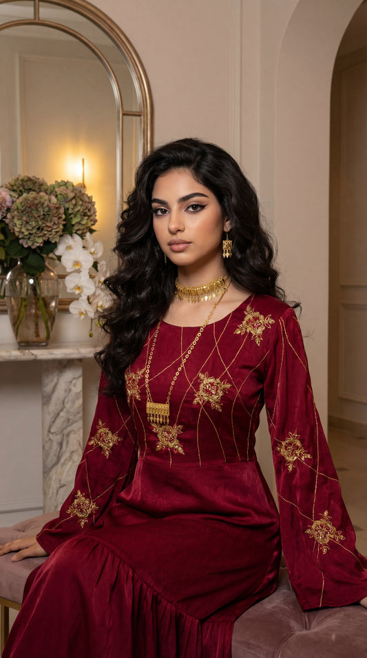 درس من الجاكار  وتطريز مع شك