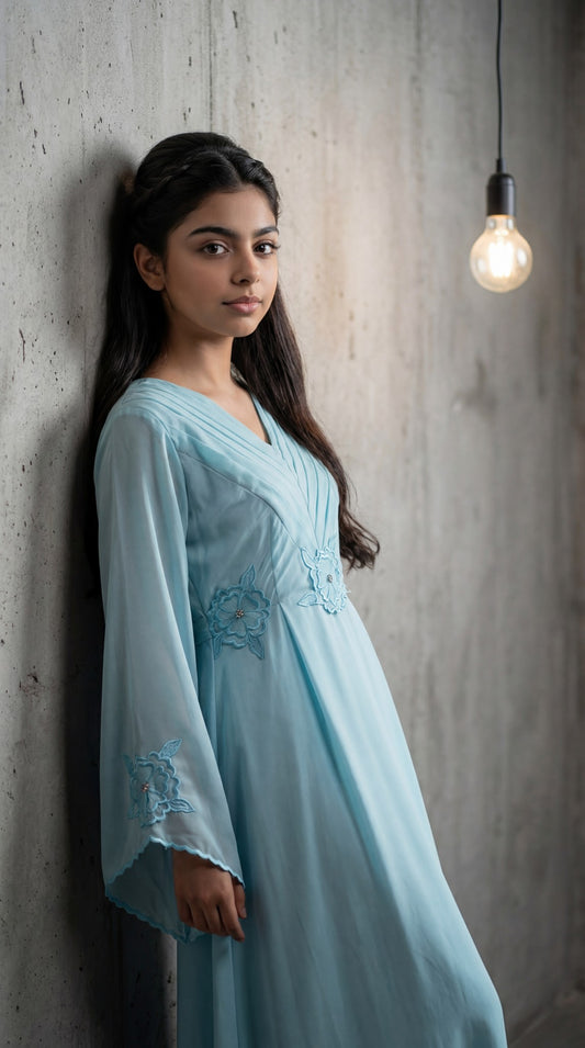 فستان من الالماس  تطريز بارز