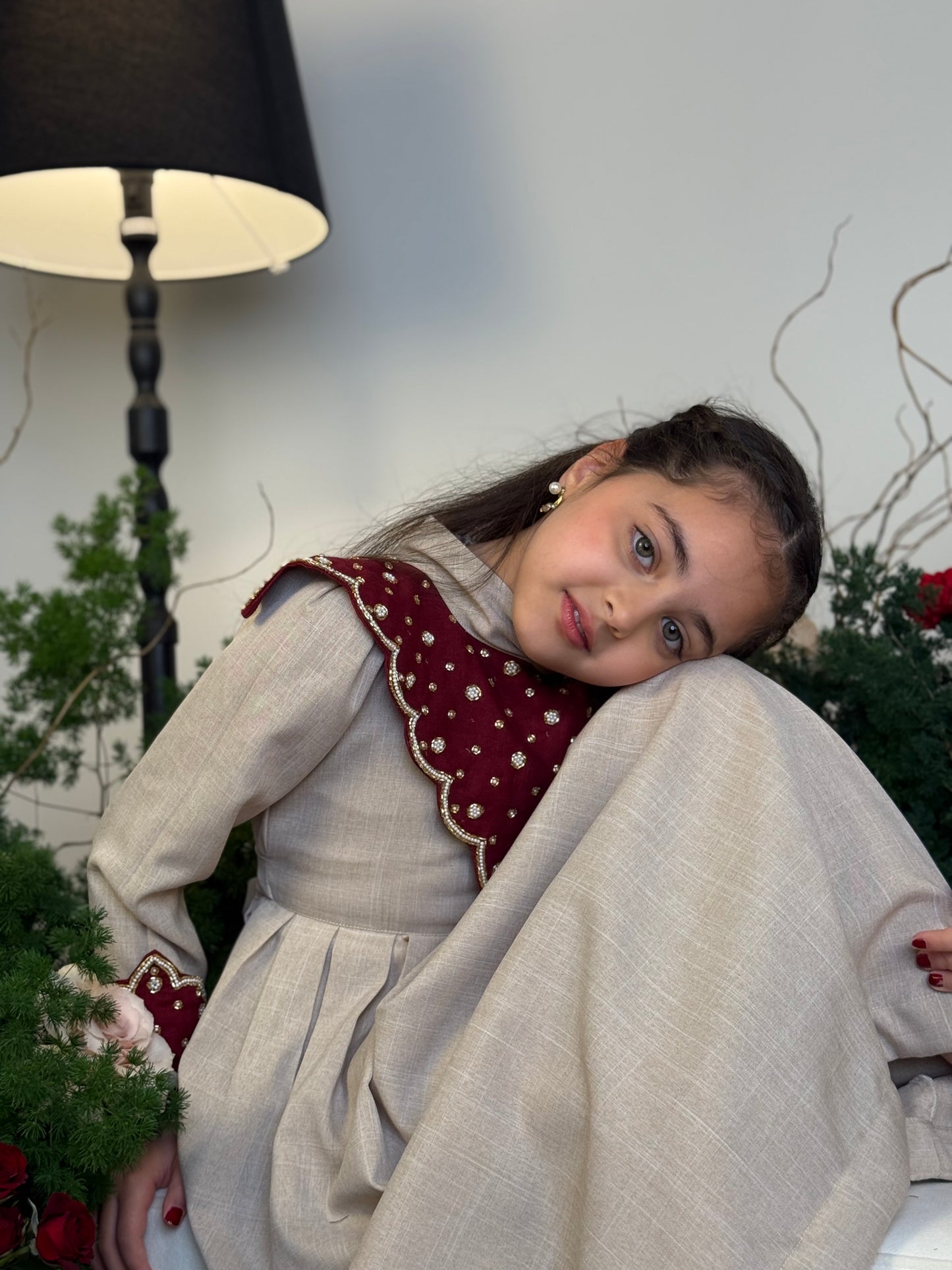 فستان من النن مع شك