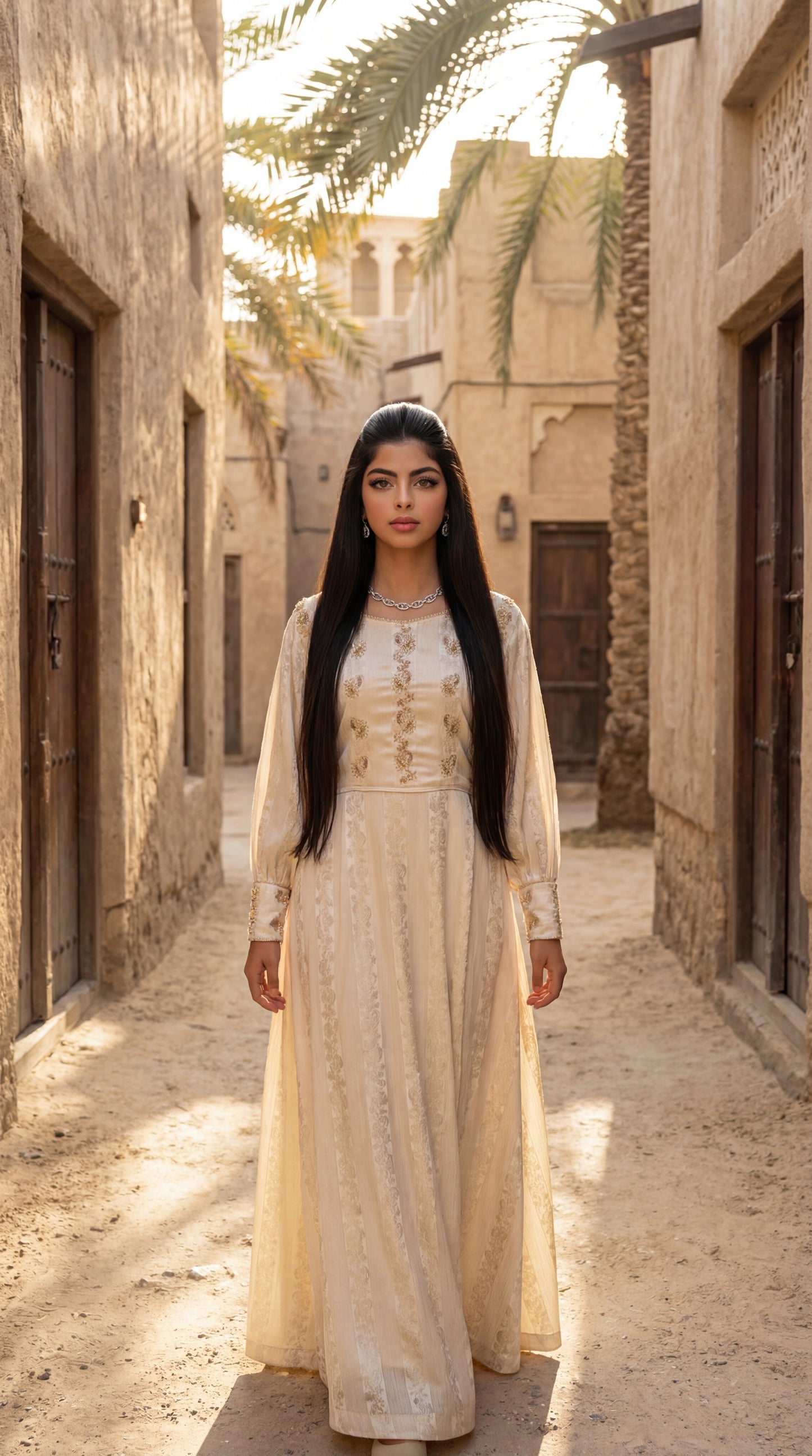 درس من الحرير المزراي   وتطريز مع شك