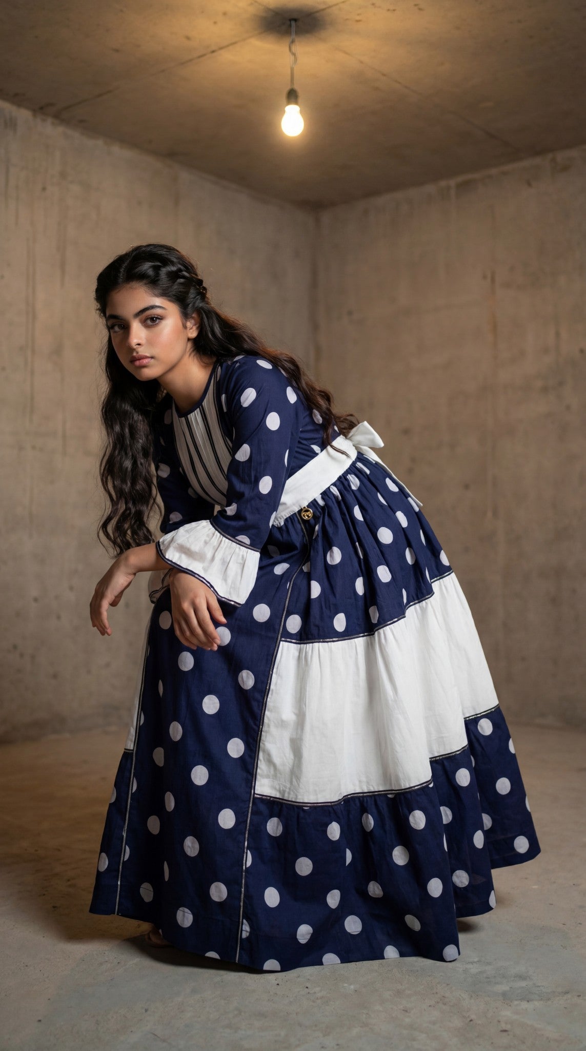 فستان بوتيله مع تلي