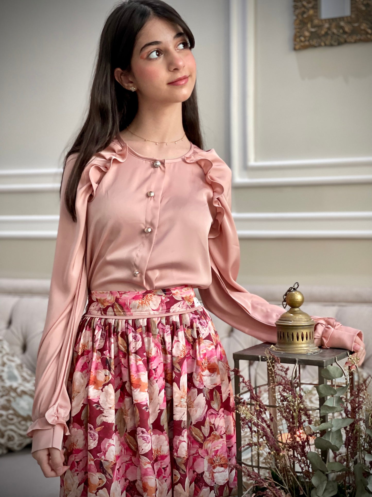 قميص وتنوره من الحرير111