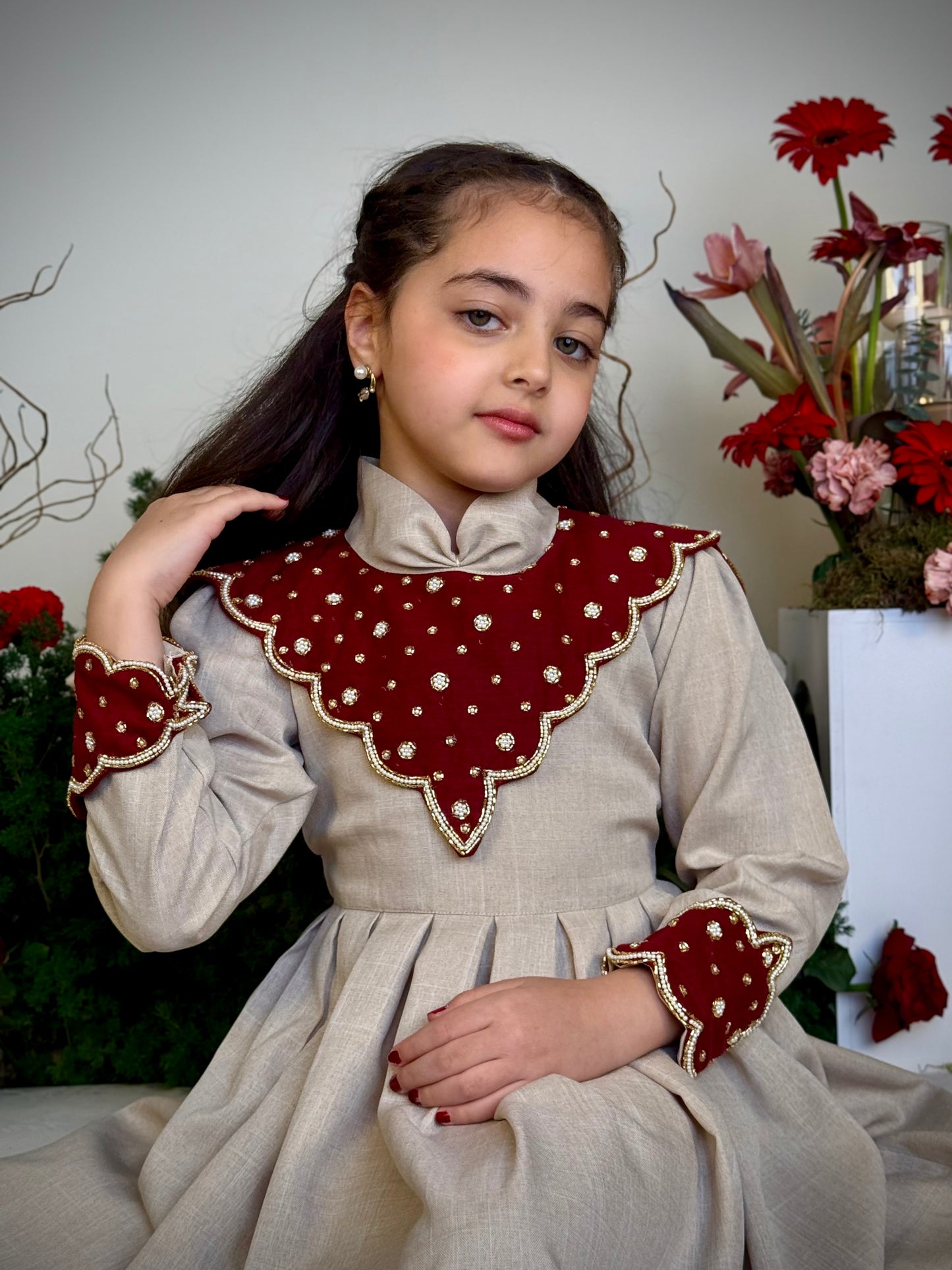 فستان من النن مع شك