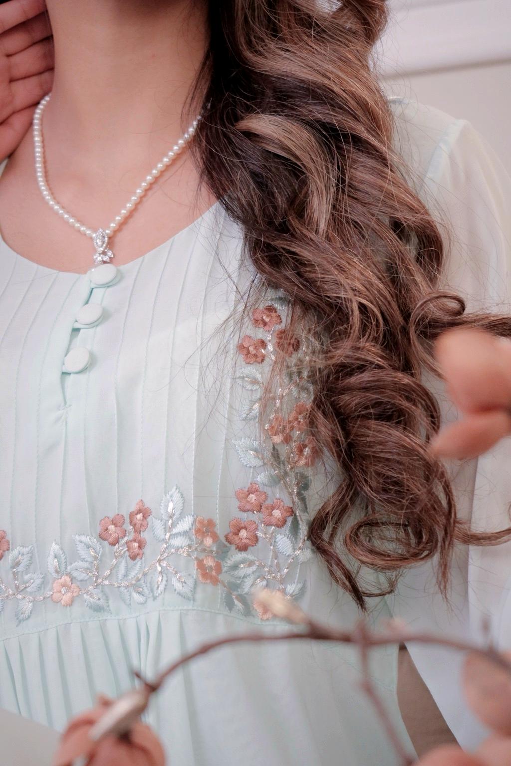 دبل شيفون مطرز