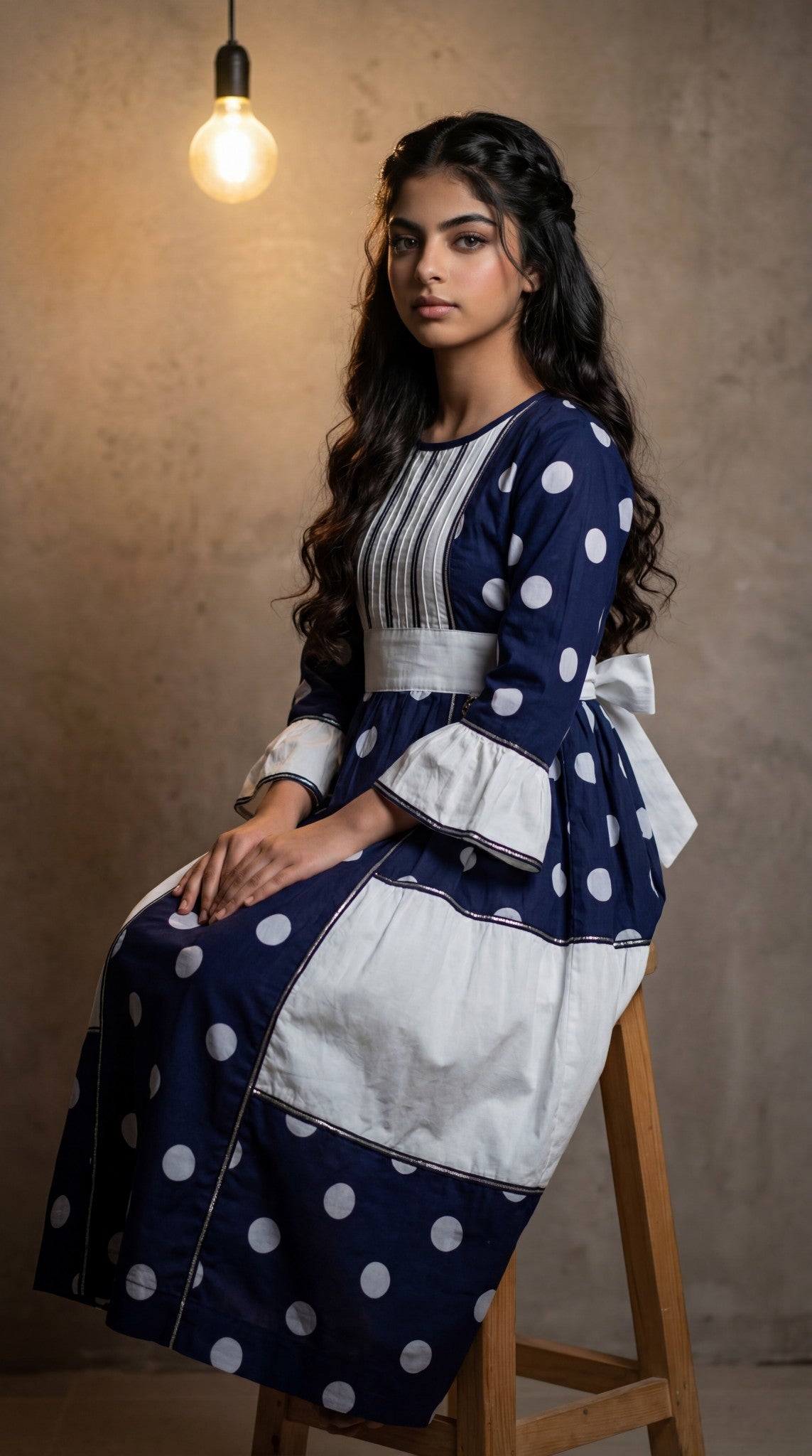 فستان بوتيله مع تلي