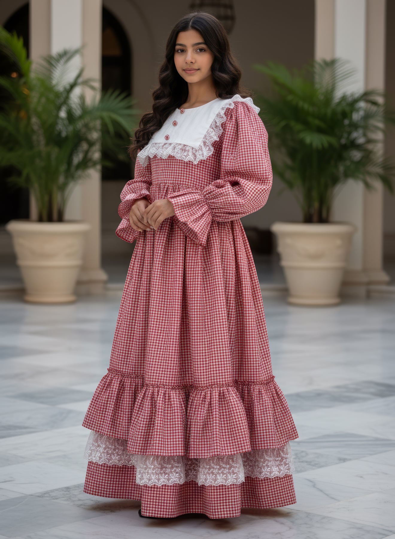 فستان كروهات مع دانتيل