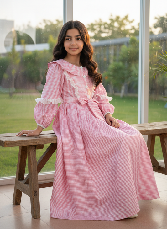 فستان كروهات مع دانتيل