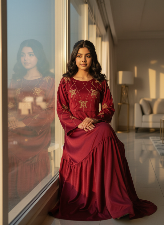 درس من الجاكار  وتطريز مع شك