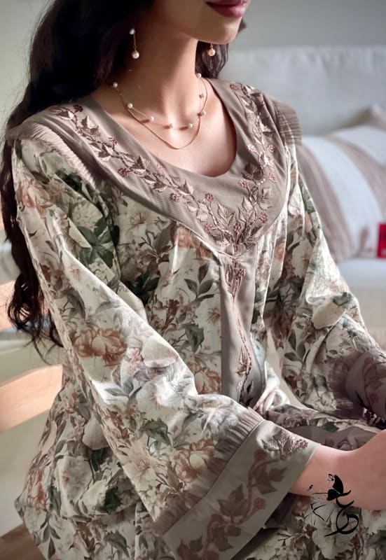 جلابية تطريز تور