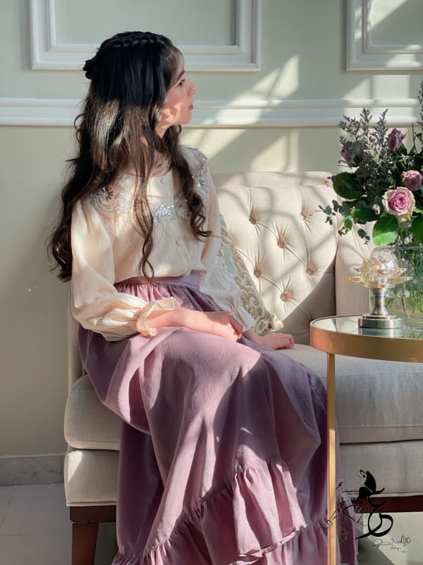 قميص مع تنوره ساده