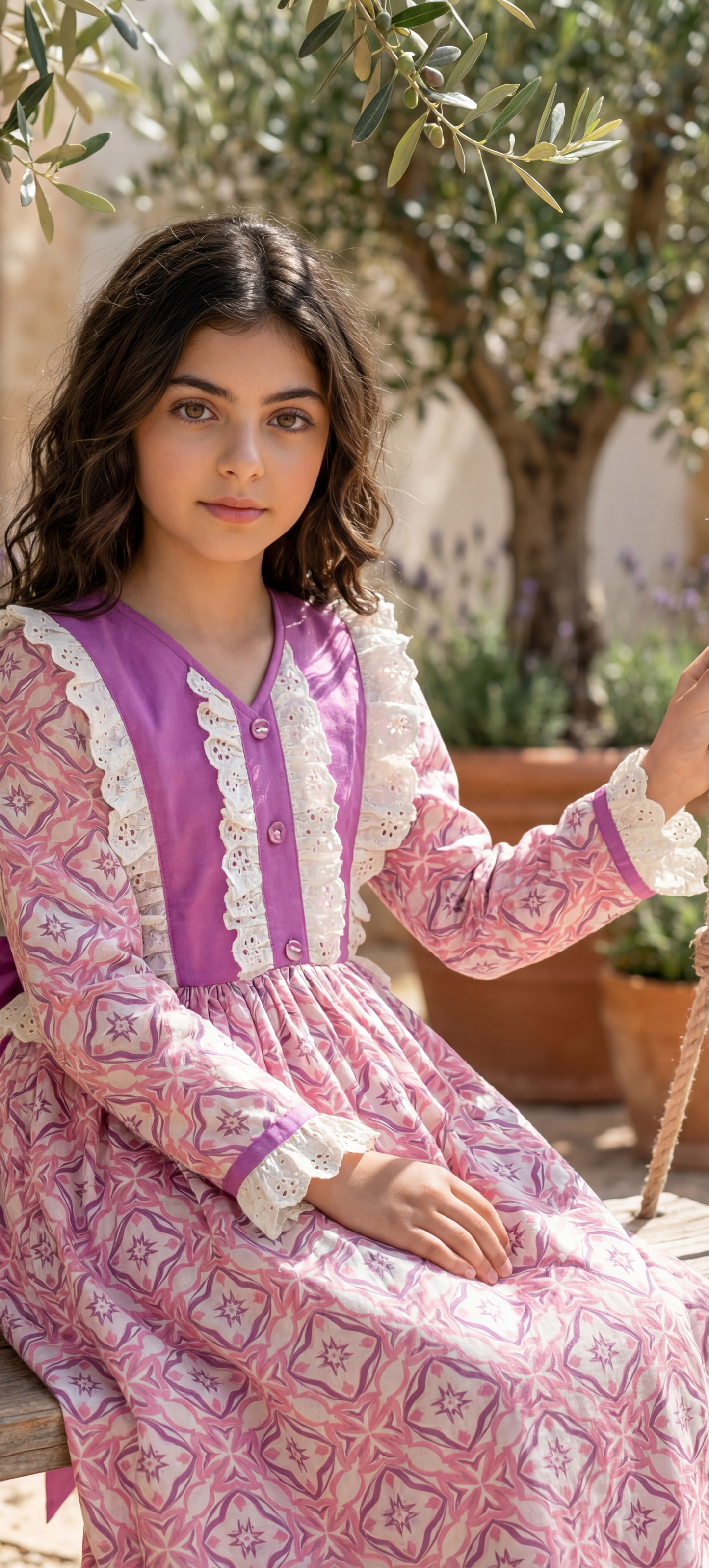 فستان  قطن  مع   دانتل