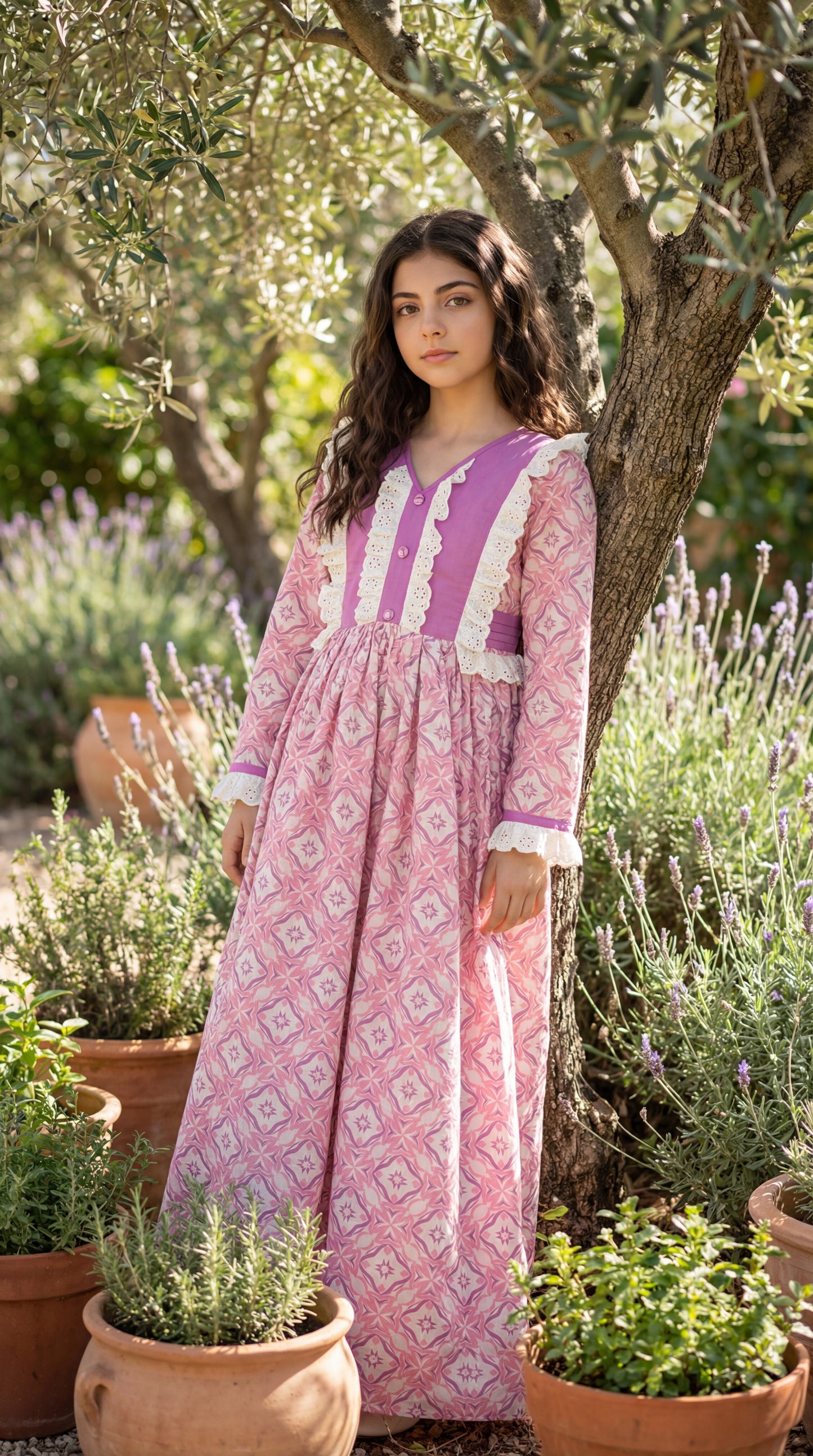 فستان  قطن  مع   دانتل